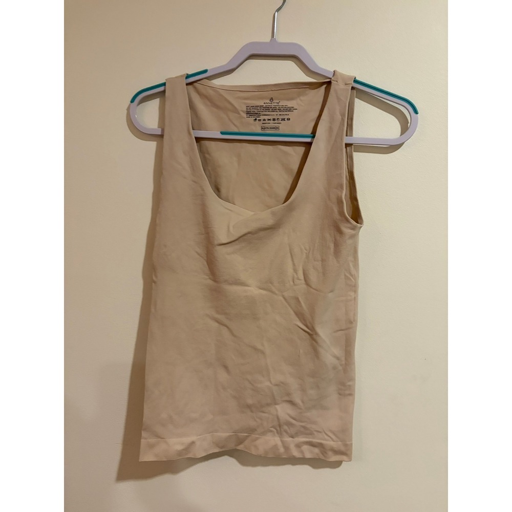 Annette Shapewear Camisole Bundle 2pk Nude Beige Seamless Compression Tank XL